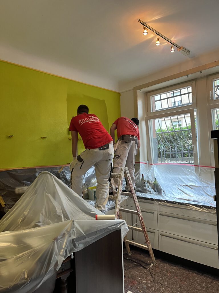 Innenanstrich Altbauwohnung Bad Homburg — Andymen Maler mit Stern