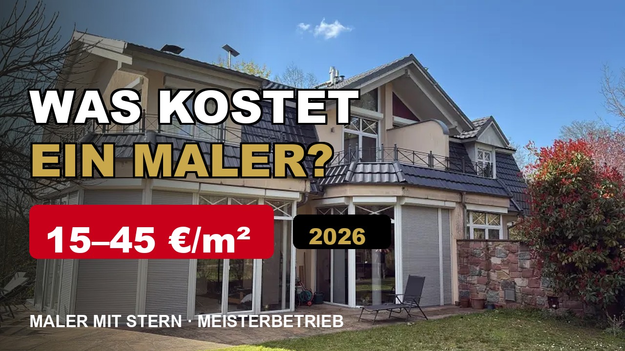 Video: Was kostet ein Maler 2026? Echte Preise pro m² vom Meisterbetrieb
