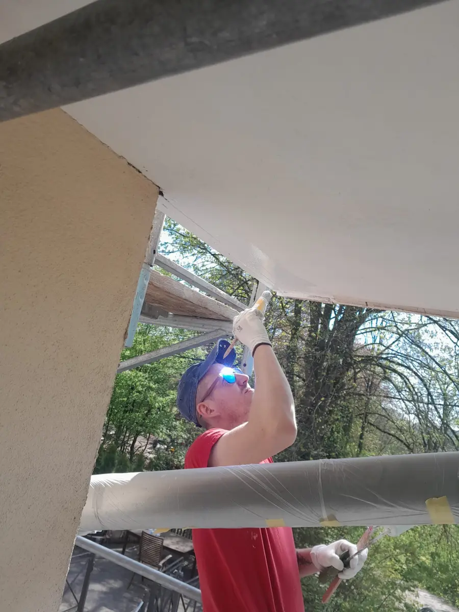 Andymen Fassade Bensheim — Fortschritt Tag 4